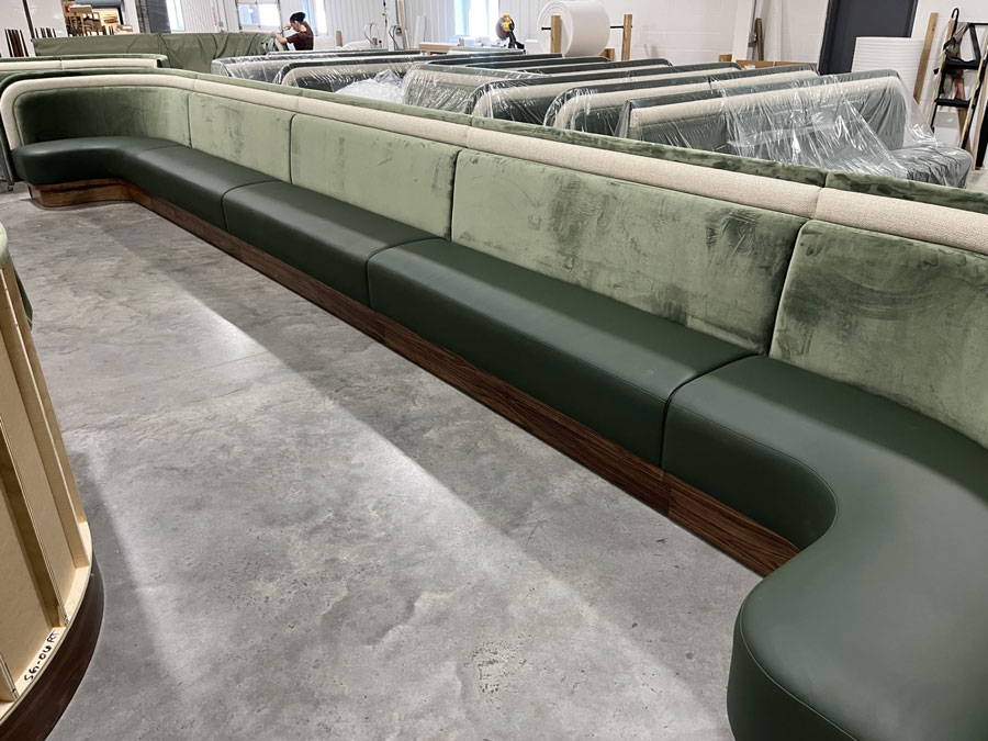 Modular Hospitality Banquette Installation