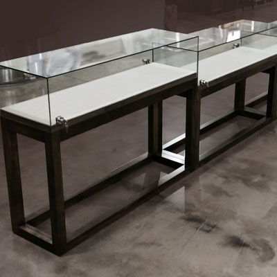 Custom furniture manufacturers - Reception Desks Lobby Retail Display 5t